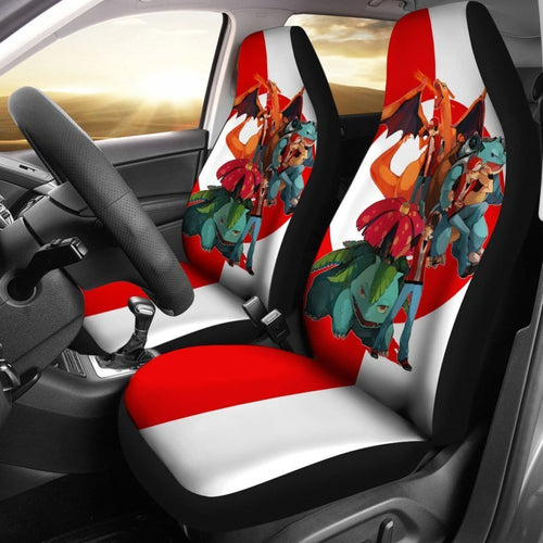 RedS Pokemon Team Car Seat Covers Lt03 Universal Fit 225721 - CarInspirations