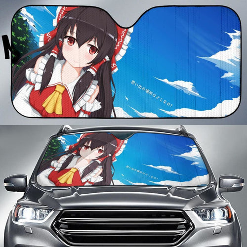 Reimu Hakurei Touhou 5K Car Sun Shade Universal Fit 225311 - CarInspirations