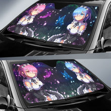 Load image into Gallery viewer, Rem And Ram Re:Zero Anime Car Sun Shades H033120 Universal Fit 225311 - CarInspirations