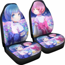 Load image into Gallery viewer, Rem And Ram Re:Zero Car Seat Covers 2 Universal Fit 051012 - CarInspirations