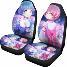 Load image into Gallery viewer, Rem And Ram Re:Zero Car Seat Covers 2 Universal Fit 051012 - CarInspirations