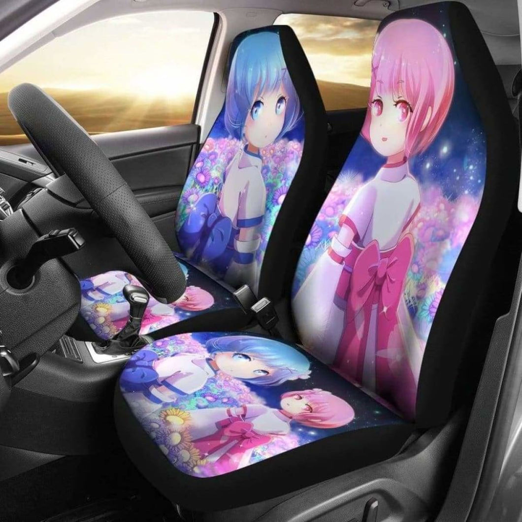 Rem And Ram Re:Zero Car Seat Covers 2 Universal Fit 051012 - CarInspirations