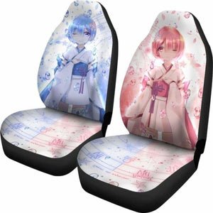 Rem And Ram Re:Zero Starting Life In Another World Car Seat Covers Universal Fit 051012 - CarInspirations