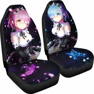 Rem And Ram Re:Zero Starting Life In Another World Car Seat Covers Universal Fit 051012 - CarInspirations