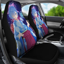 Load image into Gallery viewer, Rem Re_Zero Anime Firework Best Anime 2020 Seat Covers Amazing Best Gift Ideas 2020 Universal Fit 090505 - CarInspirations