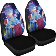 Load image into Gallery viewer, Rem Re_Zero Anime Firework Best Anime 2020 Seat Covers Amazing Best Gift Ideas 2020 Universal Fit 090505 - CarInspirations