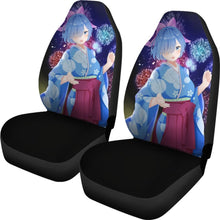 Load image into Gallery viewer, Rem Re_Zero Anime Firework Best Anime 2020 Seat Covers Amazing Best Gift Ideas 2020 Universal Fit 090505 - CarInspirations