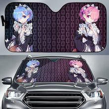 Load image into Gallery viewer, Re:Zero Rem And Ram Anime Car Sun Shades H033120 Universal Fit 225311 - CarInspirations