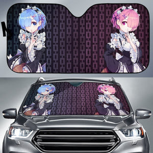 Re:Zero Rem And Ram Anime Car Sun Shades H033120 Universal Fit 225311 - CarInspirations