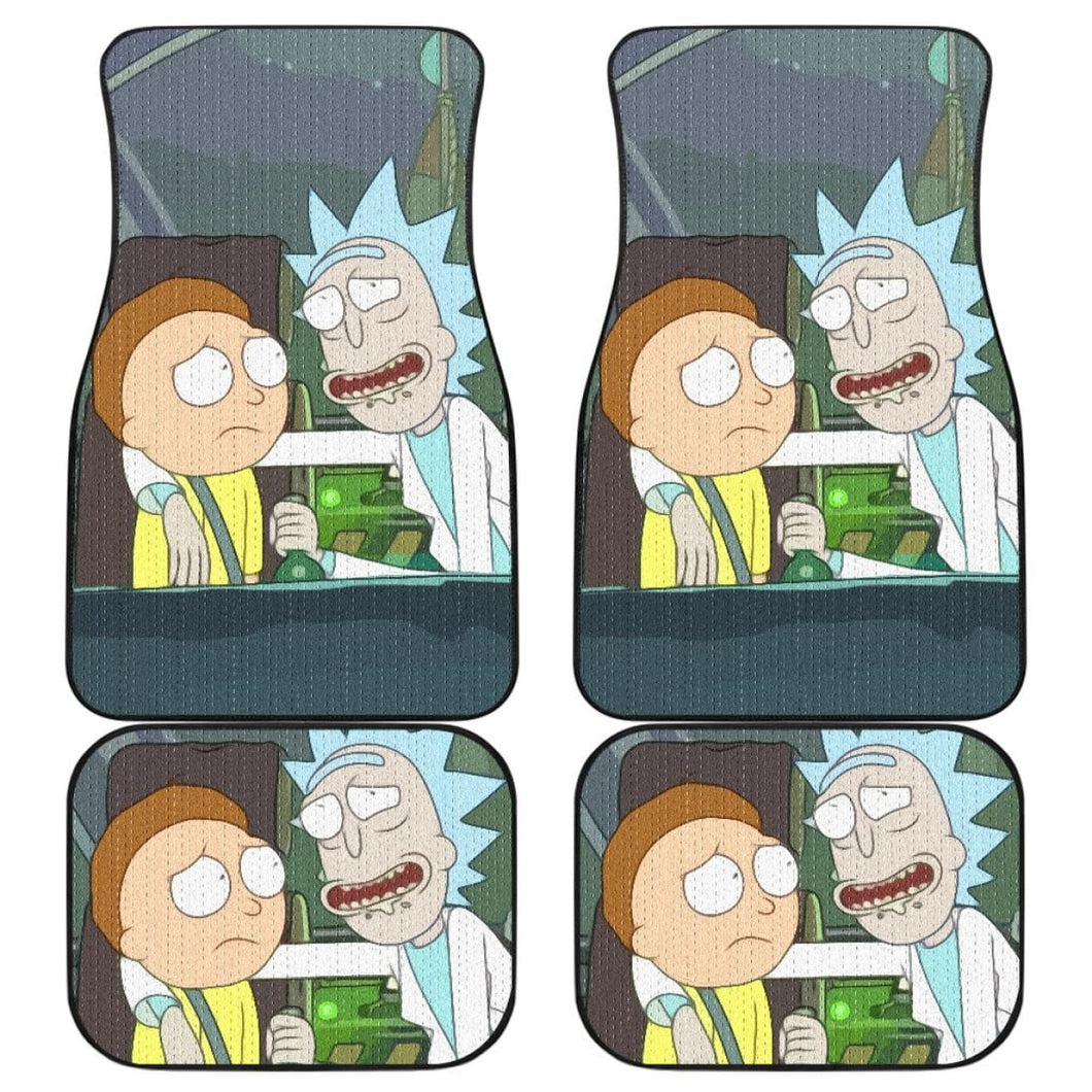 Rick And Morty Art Car Floor Mats Cartoon Fan Gift Universal Fit 210212 - CarInspirations