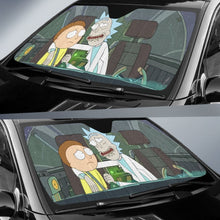 Load image into Gallery viewer, Rick And Morty Art Car Sun Shades Cartoon Fan Gift Universal Fit 210212 - CarInspirations