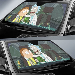 Rick And Morty Art Car Sun Shades Cartoon Fan Gift Universal Fit 210212 - CarInspirations