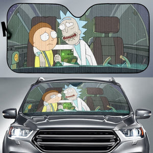 Rick And Morty Art Car Sun Shades Cartoon Fan Gift Universal Fit 210212 - CarInspirations