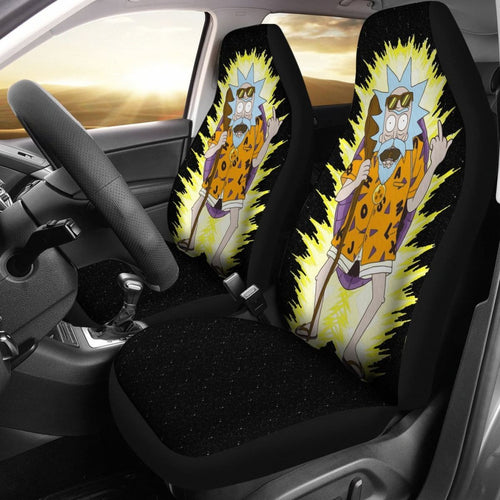 Rick and Morty Dragon Ball Car Seat Covers Cartoon Fan Gift Universal Fit 210212 - CarInspirations