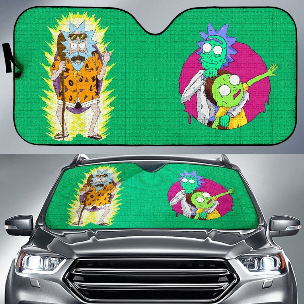 Rick and Morty Dragon Ball Car Sun Shades Cartoon Fan Gift Universal Fit 210212 - CarInspirations