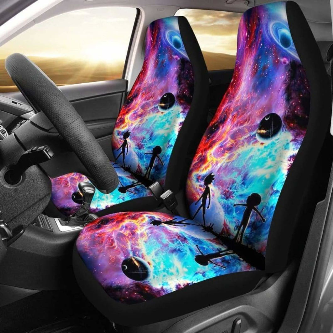 Rick And Morty Galaxy Theme Car Seat Covers Universal Fit 051012 - CarInspirations