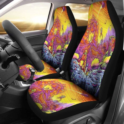 Rick And Morty Space Car Seat Covers Universal Fit 051012 - CarInspirations