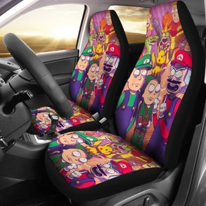 Rick & Morty Crossover Funny Car Seat Covers Universal Fit 194801 - CarInspirations