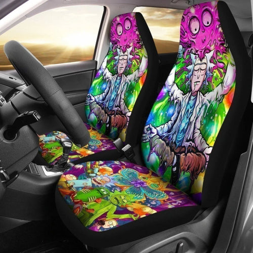 Rick & Morty Funny Rick Zen Car Seat Covers Universal Fit 194801 - CarInspirations