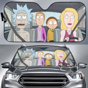 Rick Nake In Car Funny Rick & Morty Auto Sun Shade Universal Fit 174503 - CarInspirations