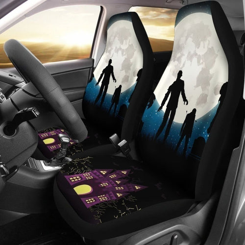 Rise Of Zombie Halloween Car Seat Covers Universal Fit 194801 - CarInspirations