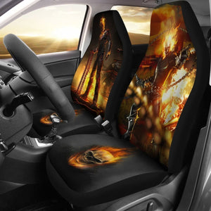 Robbie And His Metallic Chain Ghost Rider Car Seat Covers Lt04 Universal Fit 225721 - CarInspirations