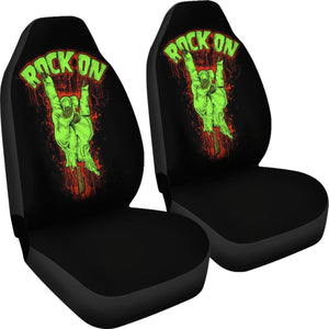 Rock And Roll Art Car Seat Covers Musical Genre H050320 Universal Fit 072323 - CarInspirations