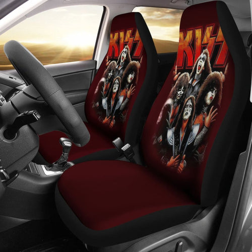 Rock Band Kiss Band Art Car Seat Covers Amazing Gift H050320 Universal Fit 072323 - CarInspirations