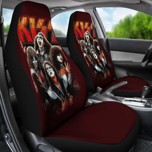 Rock Band Kiss Band Art Car Seat Covers Amazing Gift H050320 Universal Fit 072323 - CarInspirations