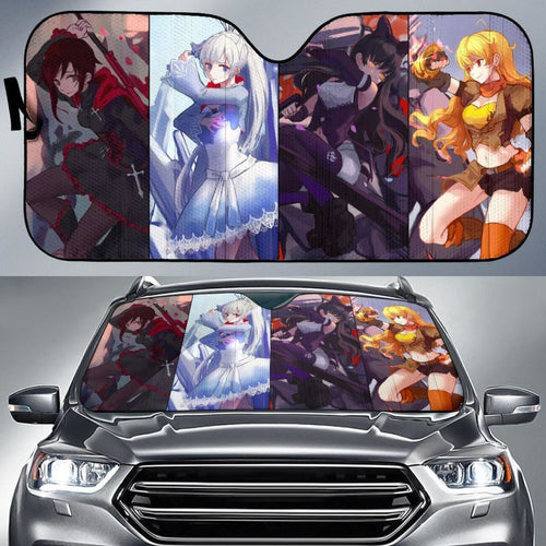 Rwby Anime Fan Auto Sun Shade Nh07 Universal Fit 111204 - CarInspirations