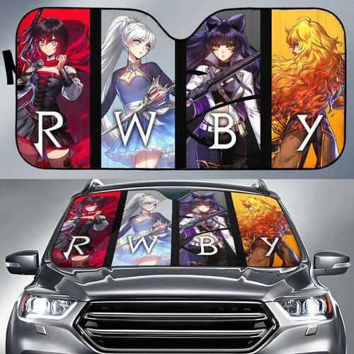 Rwby Girls Anime Auto Sun Shade Nh07 Universal Fit 111204 - CarInspirations
