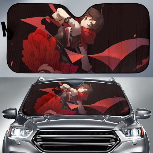 Rwby Ruby Rose Scythe Anime Girl Hd Car Sun Shade Universal Fit 225311 - CarInspirations