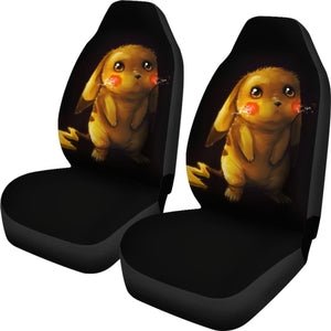 Sad Pikachu Pokemon Seat Covers Amazing Best Gift Ideas 2020 Universal Fit 090505 - CarInspirations