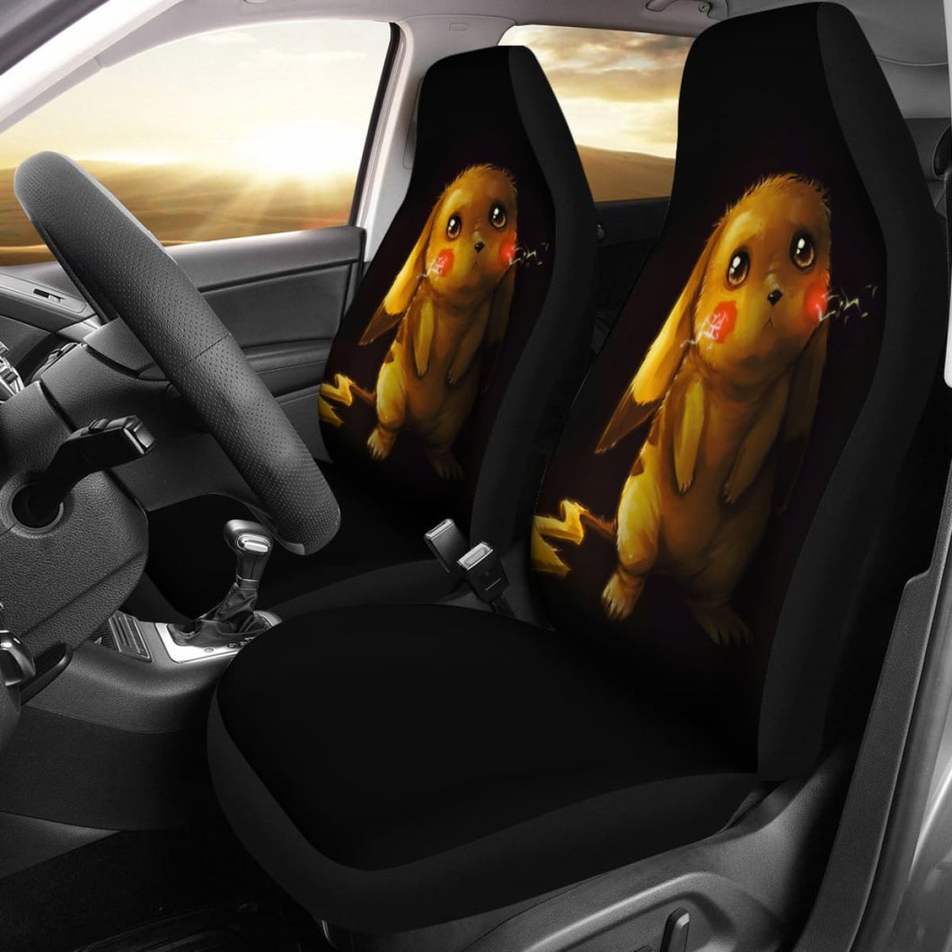 Sad Pikachu Pokemon Seat Covers Amazing Best Gift Ideas 2020 Universal Fit 090505 - CarInspirations