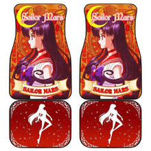 Load image into Gallery viewer, Sailor Mars Characters Sailor Moon Main Car Floor Mats Vintage Style Anime Universal Fit 175802 - CarInspirations
