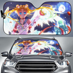 Sailor Moon Art Anime Auto Sun Shade Nh06 Universal Fit 111204 - CarInspirations