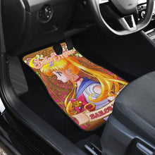 Load image into Gallery viewer, Sailor Moon Characters Sailor Moon Main Car Floor Mats Vintage Style Anime Universal Fit 175802 - CarInspirations