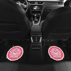 Sailor Moon Symbol Art Car Floor Mats Manga Fan Gift H031720 Universal Fit 225311 - CarInspirations