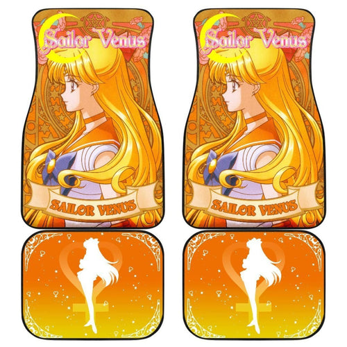 Sailor Venus Characters Sailor Moon Main Car Floor Mats Vintage Style Anime Universal Fit 175802 - CarInspirations