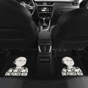 Saitama Art Car Floor Mats One Punch Man Manga H051820 Universal Fit 072323 - CarInspirations