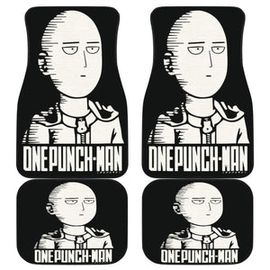 Saitama Art Car Floor Mats One Punch Man Manga H051820 Universal Fit 072323 - CarInspirations