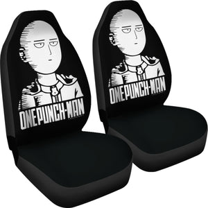 Saitama One Punch Man Car Seat Covers Anime Fan Gift H051820 Universal Fit 072323 - CarInspirations