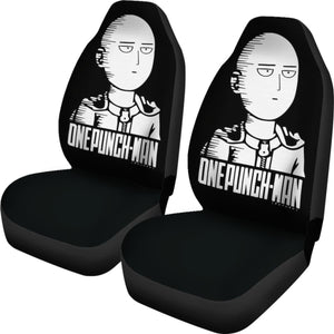 Saitama One Punch Man Car Seat Covers Anime Fan Gift H051820 Universal Fit 072323 - CarInspirations