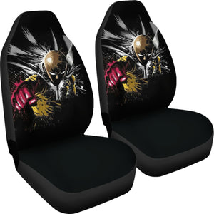 Saitama One Punch Man Car Seat Covers One Manga Fan Gift H051820 Universal Fit 072323 - CarInspirations