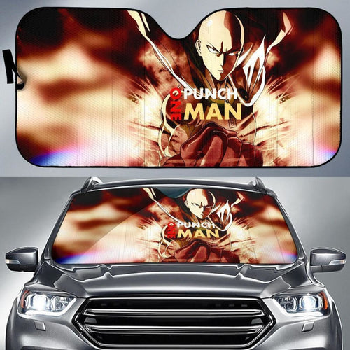 Saitama Power Anime Auto Sun Shade Nh07 Universal Fit 111204 - CarInspirations