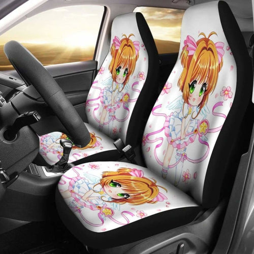 Sakura Chibi Car Seat Covers 1 Universal Fit 051012 - CarInspirations