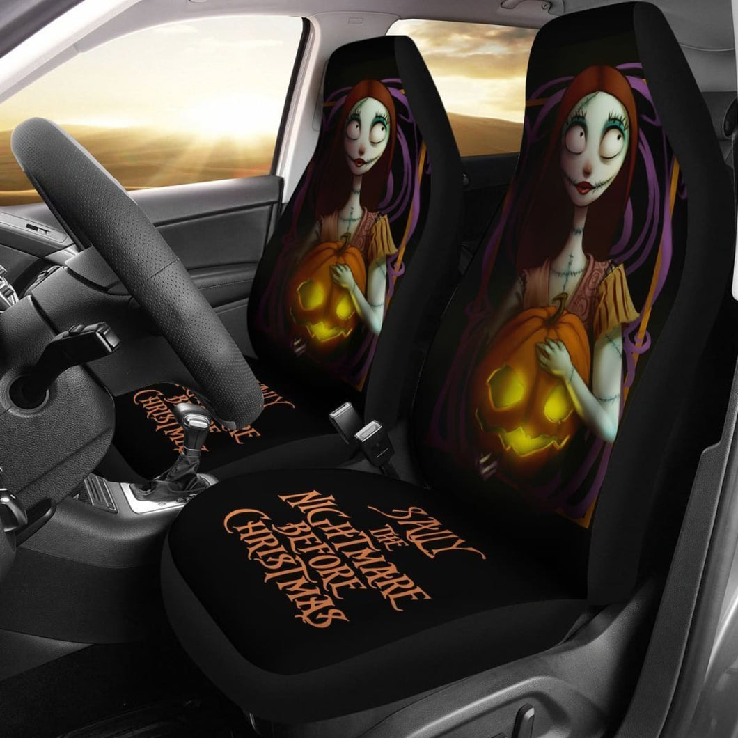 Sally Hold Pumpkin Nightmare Before Christmas Car Seat Covers Lt02 Universal Fit 225721 - CarInspirations