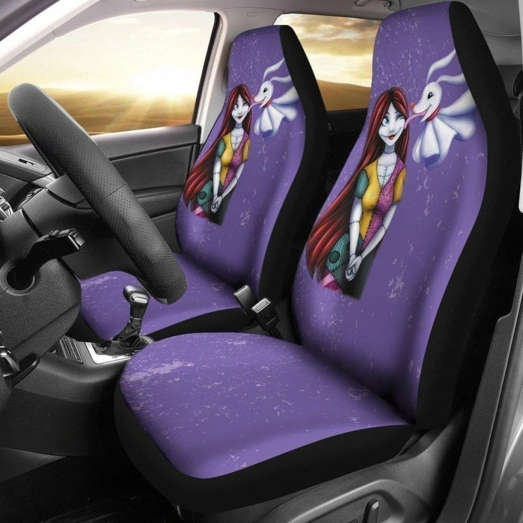 Sally & Zero Nightmare Before Christmas Car Seat Covers Universal Fit 194801 - CarInspirations