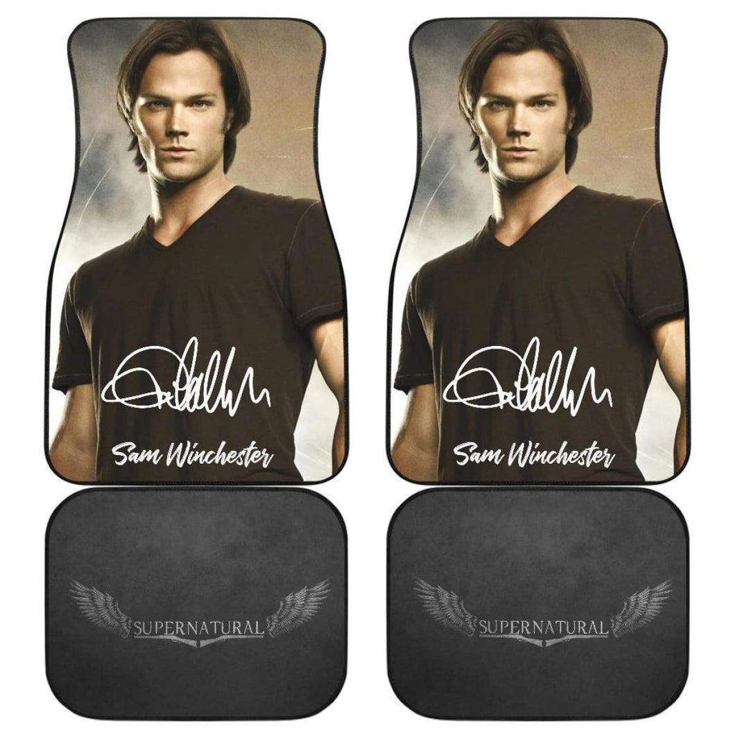 Sam Winchester Signature Supernatural Car Floor Mats Mn04 Universal Fit 111204 - CarInspirations