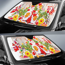 Load image into Gallery viewer, Santa Claus &amp; Winnie The Pooh Sun Shade amazing best gift ideas 2020 Universal Fit 174503 - CarInspirations